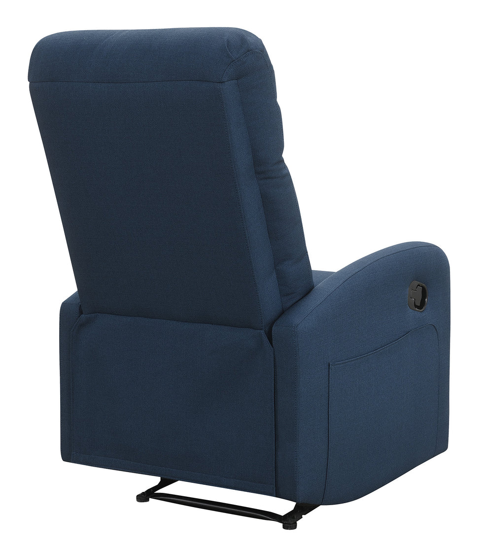 Relaxing Navy Blue Recliner Chair By Homeroots | Recliners | Modishstore - 6