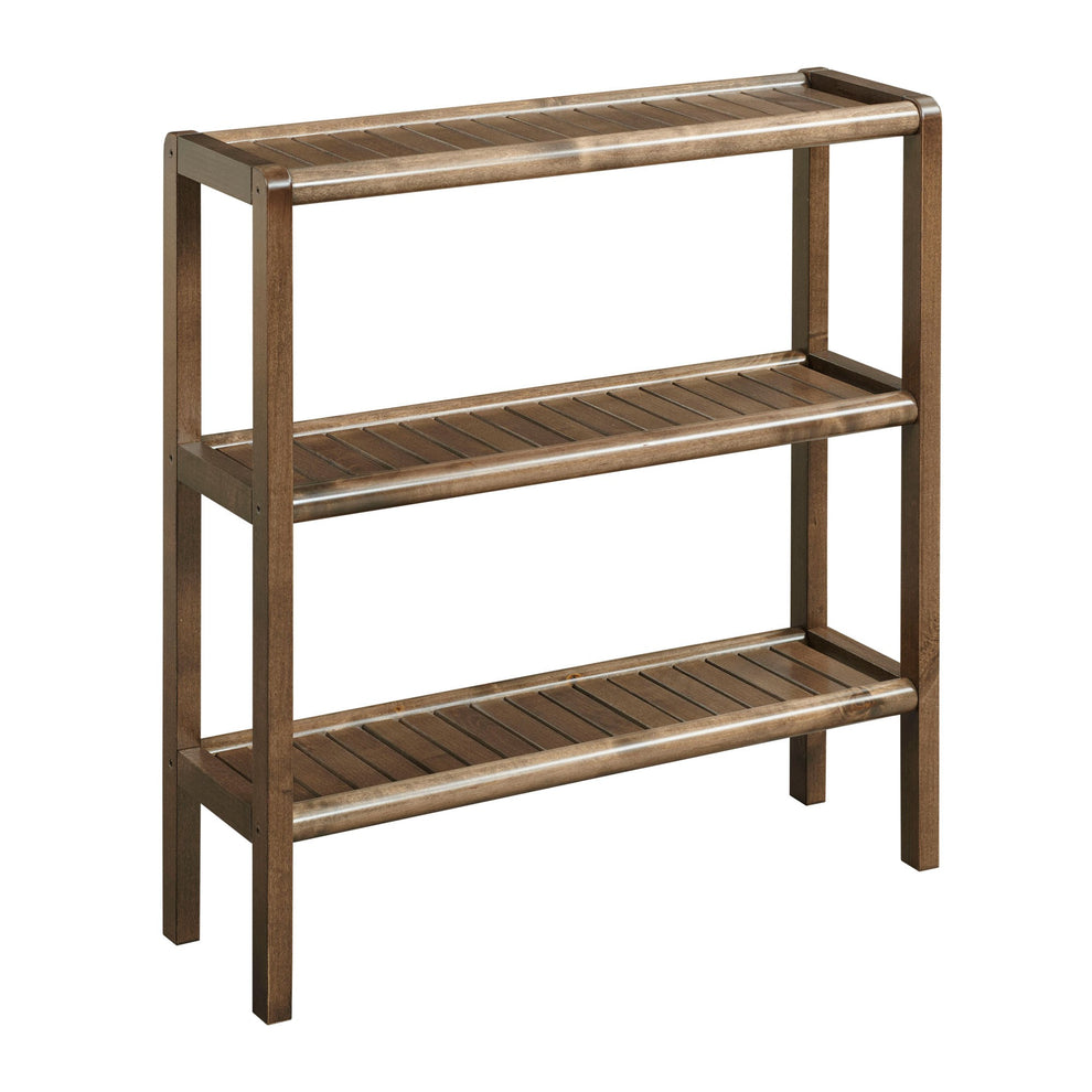 Walnut Versatile Shoe Rack Shelving Unit By Homeroots | Shelves & Shelving Units | Modishstore - 2