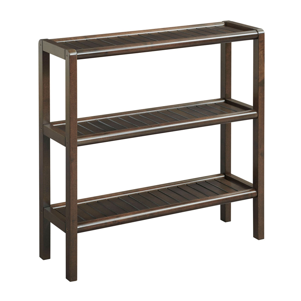 Espresso Brown Versatile Shoe Rack Shelving Unit By Homeroots | Shelves & Shelving Units | Modishstore - 2