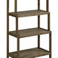 37" Bookcase with 4 Shelves in Antique Chestnut By Homeroots | Bookcases | Modishstore - 3