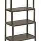 37" Bookcase with 4 Shelves in Antique Chestnut By Homeroots | Bookcases | Modishstore - 6