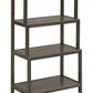 37" Bookcase with 4 Shelves in Antique Chestnut By Homeroots | Bookcases | Modishstore - 7