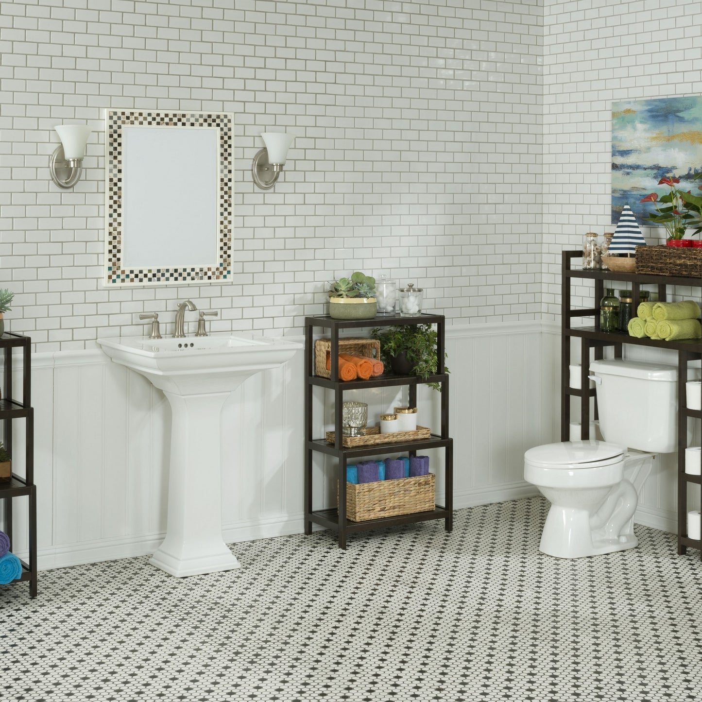 37" Bookcase with 4 Shelves in Antique Chestnut By Homeroots | Bookcases | Modishstore - 8