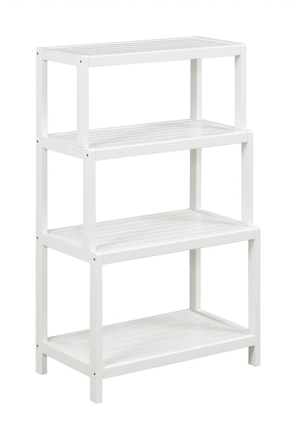 37" Bookcase with 4 Shelves in Antique Chestnut By Homeroots | Bookcases | Modishstore - 12