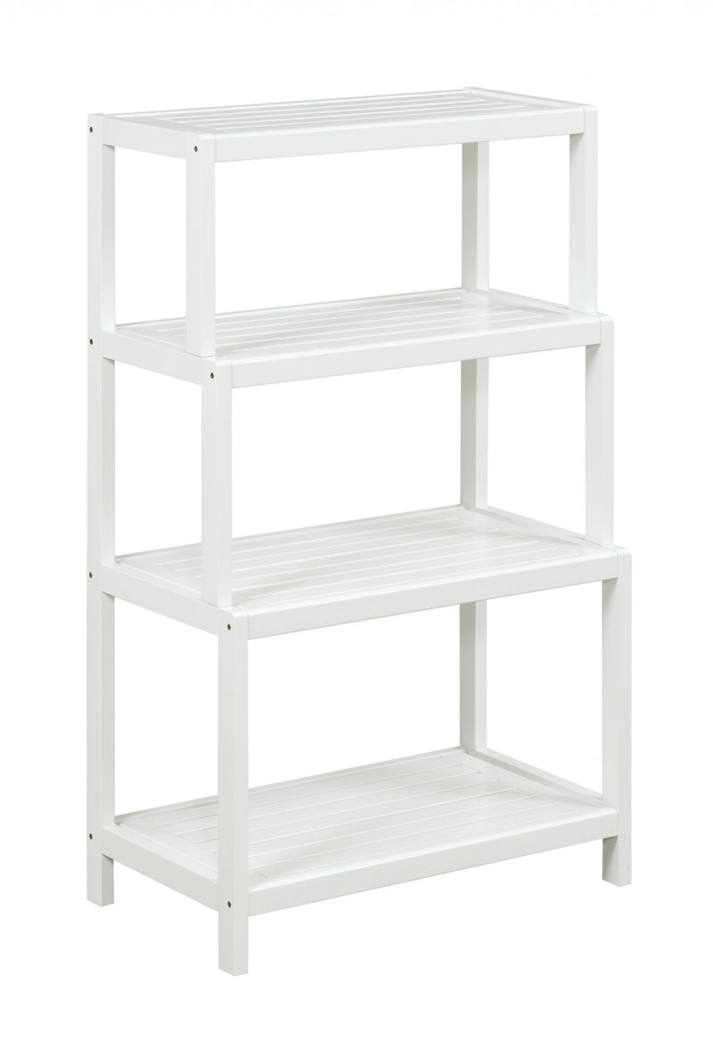 37" Bookcase with 4 Shelves in Antique Chestnut By Homeroots | Bookcases | Modishstore - 12