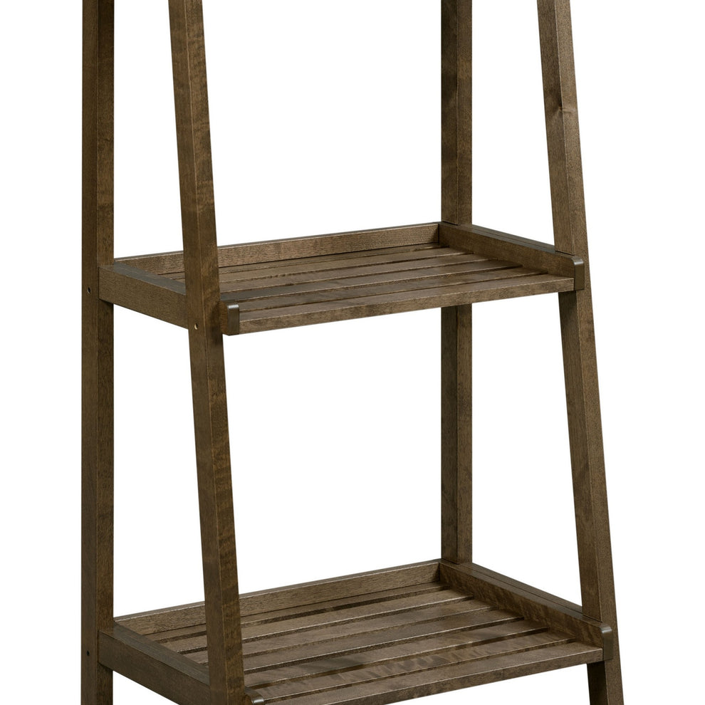 42" Bookcase with 3 Shelves in Antique Chestnut By Homeroots | Bookcases | Modishstore - 3