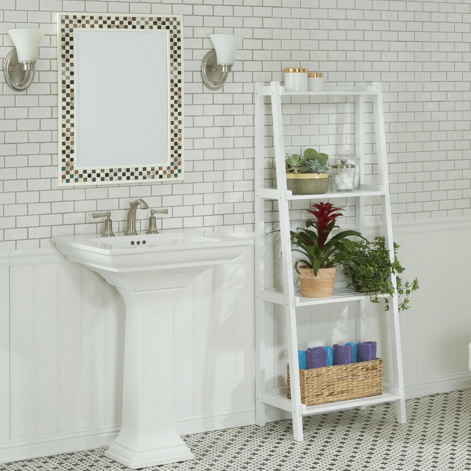 60" Bookcase with 4 Shelves in Antique Chestnut By Homeroots | Bookcases | Modishstore - 20