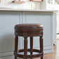 Counter Height Stool In Distressed Walnut Finished By Homeroots | Counter Stools | Modishstore - 4
