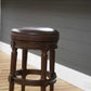 Distressed Walnut Finished Bar Height Round Stool By Homeroots | Bar Stools | Modishstore - 4