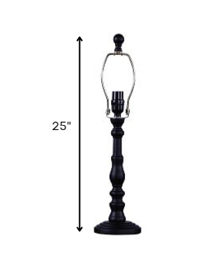 Black Classic Urn Shape Table Lamp Base By Homeroots | Table Lamps | Modishstore - 2