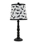 Black Traditional Table Lamp with Cow Printed Shade By Homeroots | Table Lamps | Modishstore