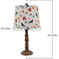 Brown Traditional Table Lamp with Farm Animal Printed Shade By Homeroots | Table Lamps | Modishstore
