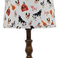 Brown Traditional Table Lamp with Farm Animal Printed Shade By Homeroots | Table Lamps | Modishstore - 2