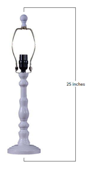 White Classic Urn Shape Table Lamp Base By Homeroots | Table Lamps | Modishstore - 2