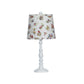 White Traditional Table Lamp with Birds Printed Shade By Homeroots | Table Lamps | Modishstore