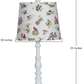 White Traditional Table Lamp with Birds Printed Shade By Homeroots | Table Lamps | Modishstore - 2