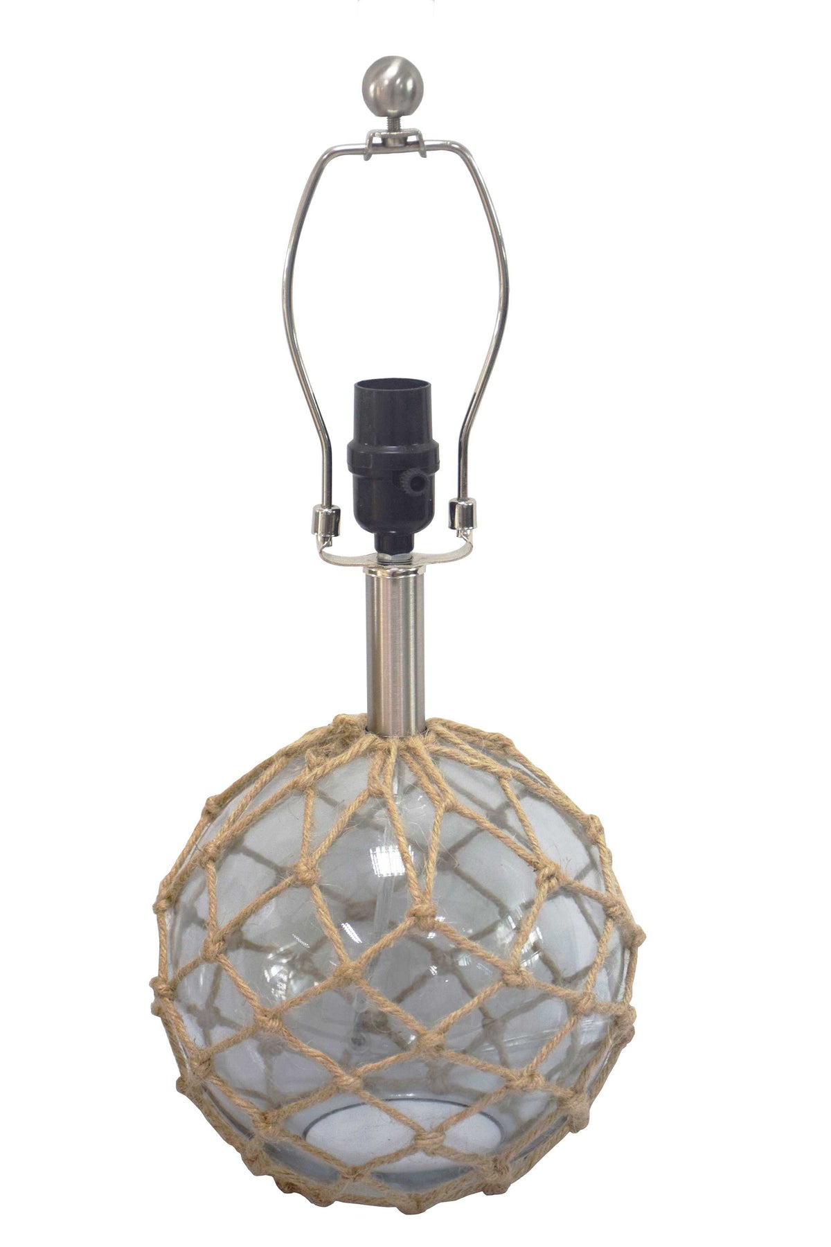 Glass and Net Finish Table Lamp Base Only By Homeroots | Table Lamps | Modishstore