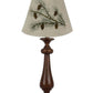 Brown Candlestick Forest Pinecone Tree Shade Table Lamp By Homeroots | Table Lamps | Modishstore
