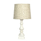 Distressed Whitewash Beige Batik Shade Table Lamp By Homeroots | Table Lamps | Modishstore