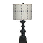 Distressed Black Beige Tribal Arrow Line Shade Table Lamp By Homeroots | Table Lamps | Modishstore