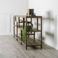 Solid Mango Wood Finish Console Table With Multi Level Shelf By Homeroots
