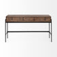 Rectangular Mango Wood Finish Console Table With 4 Drawers By Homeroots | Console Tables | Modishstore - 2