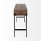 Rectangular Mango Wood Finish Console Table With 4 Drawers By Homeroots | Console Tables | Modishstore - 3