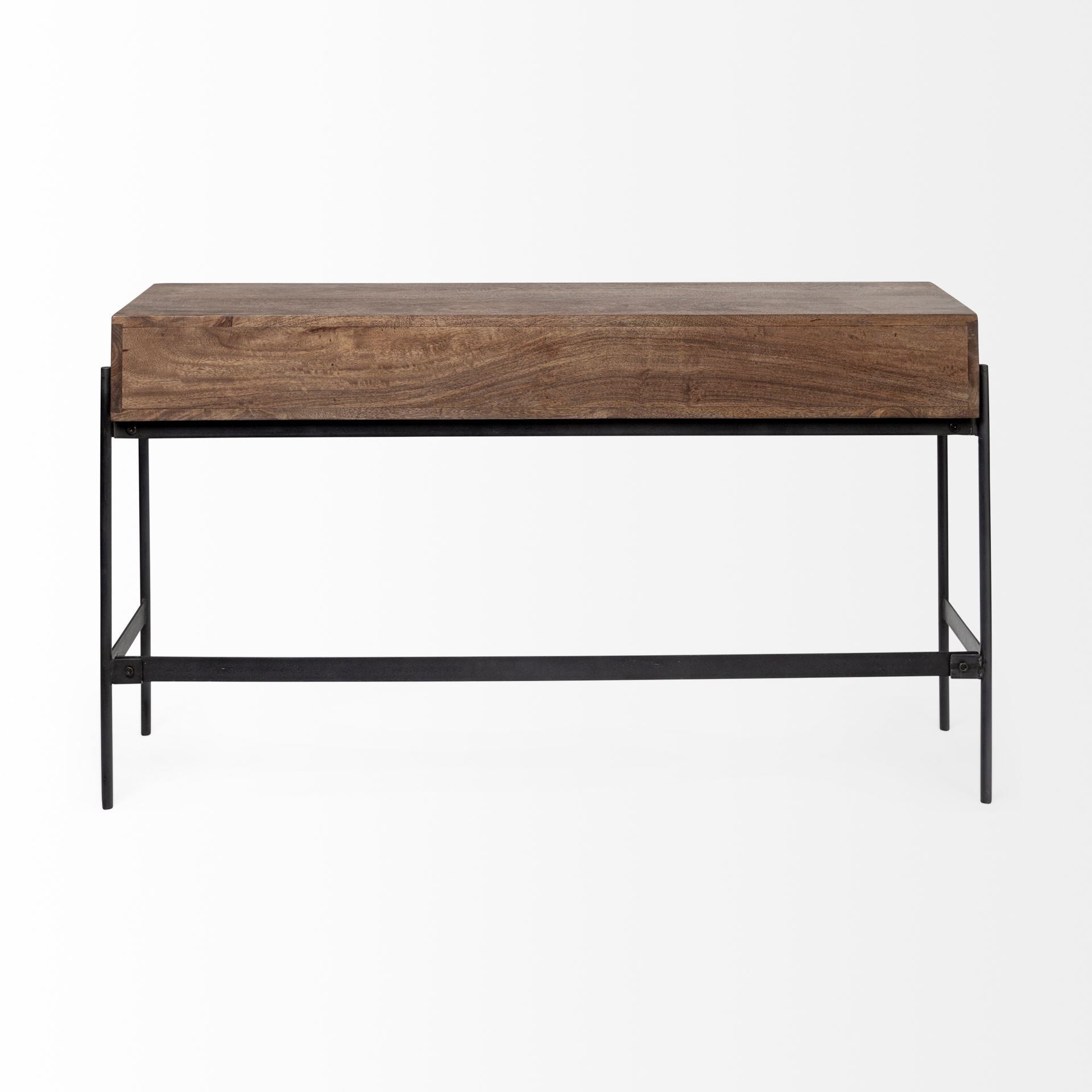 Rectangular Mango Wood Finish Console Table With 4 Drawers By Homeroots | Console Tables | Modishstore - 4