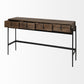 Rectangular Mango Wood Finish Console Table With 4 Drawers By Homeroots | Console Tables | Modishstore - 5