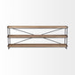 Light Brown Mango Wood Finish Console Table With Matte Black Iron Frame By Homeroots | Console Tables | Modishstore - 2