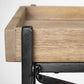 Light Brown Mango Wood Finish Console Table With Matte Black Iron Frame By Homeroots | Console Tables | Modishstore - 6