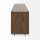 Medium Brown Solid Mango Wood Finish Sideboard With 6 Easy Sliding Drawers By Homeroots | Cabinets | Modishstore - 3