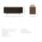 Medium Brown Solid Mango Wood Finish Sideboard With 6 Easy Sliding Drawers By Homeroots | Cabinets | Modishstore - 6