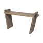 Medium Brown Solid Mango Wood Finish Console Table With Slanted Base Design By Homeroots | Console Tables | Modishstore