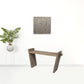 Medium Brown Solid Mango Wood Finish Console Table With Slanted Base Design By Homeroots