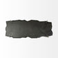 Rectangular Black Live Edge Slate Console Table With Double Pedestal Base By Homeroots | Console Tables | Modishstore - 5