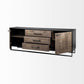 Brown Solid Mango Wood Finish Sideboard With 3 Drawers And 2 Cabinet Doors By Homeroots | Cabinets | Modishstore - 5