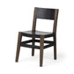 Black Iron Seat With Solid Brown Wooden Base Dining Chair By Homeroots | Dining Chairs | Modishstore
