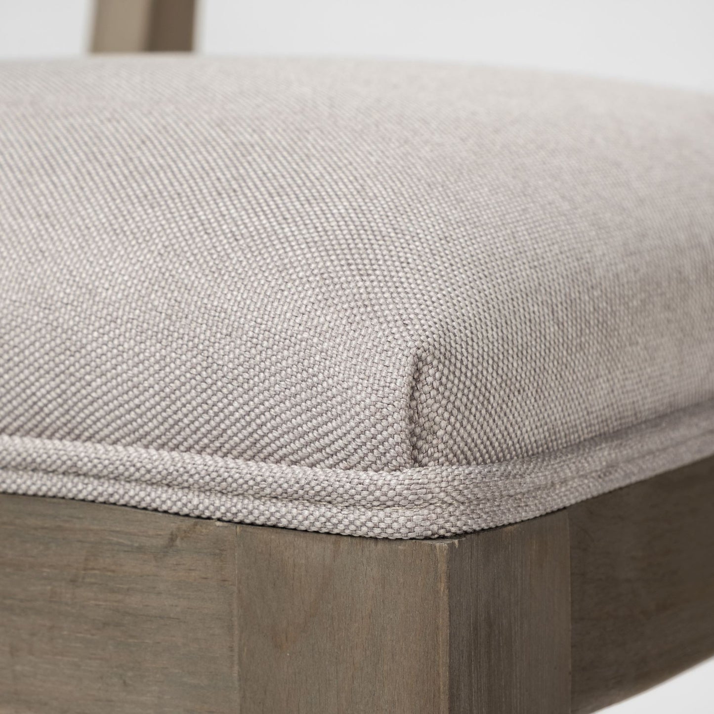 Grey Fabric Wrap With Brown Wooden Base Dining Chair By Homeroots | Dining Chairs | Modishstore - 13