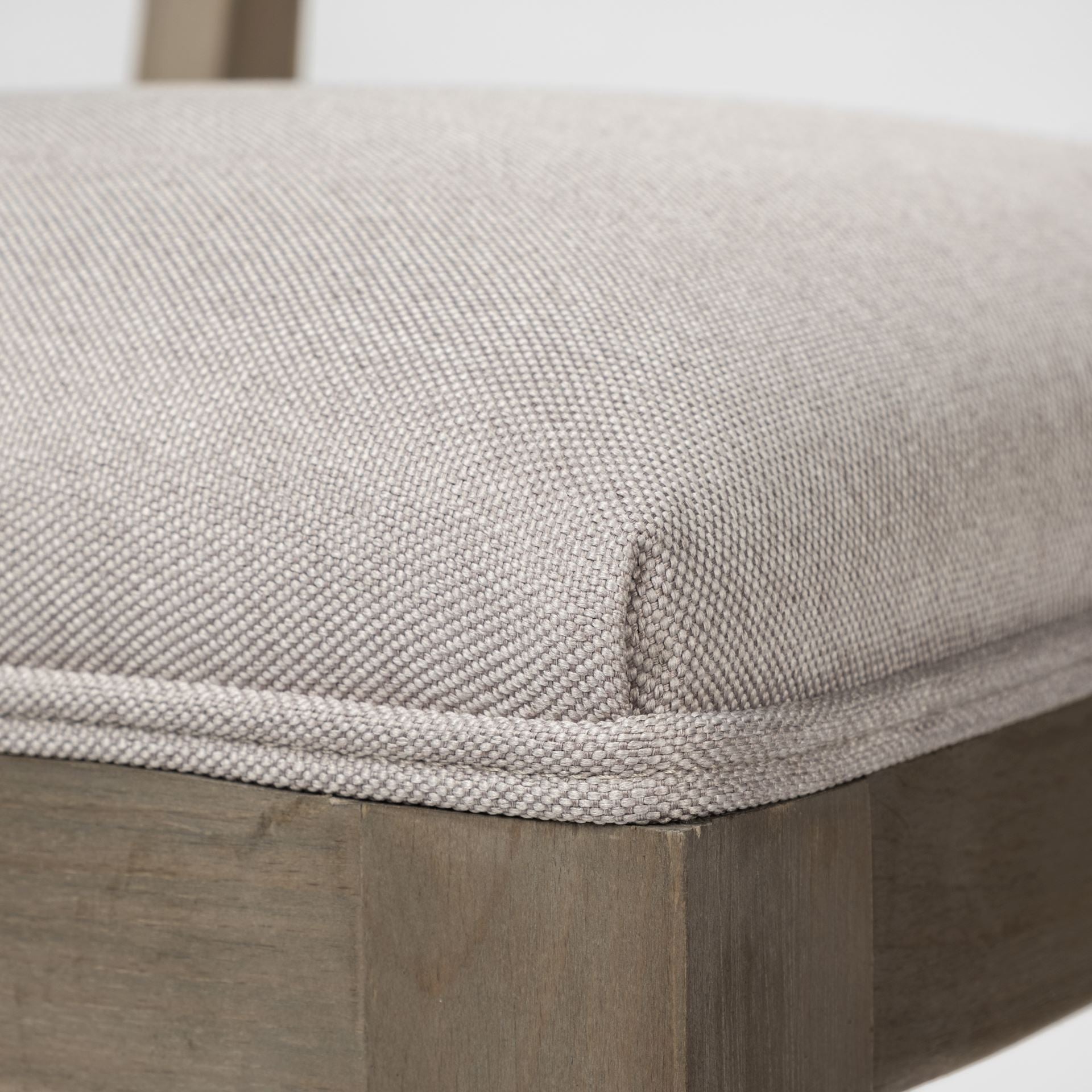 Grey Fabric Wrap With Brown Wooden Base Dining Chair By Homeroots | Dining Chairs | Modishstore - 13