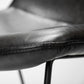 Black Faux Leather Seat With Black Iron Frame Dining Chair By Homeroots - 380429 | Dining Chairs | Modishstore - 6