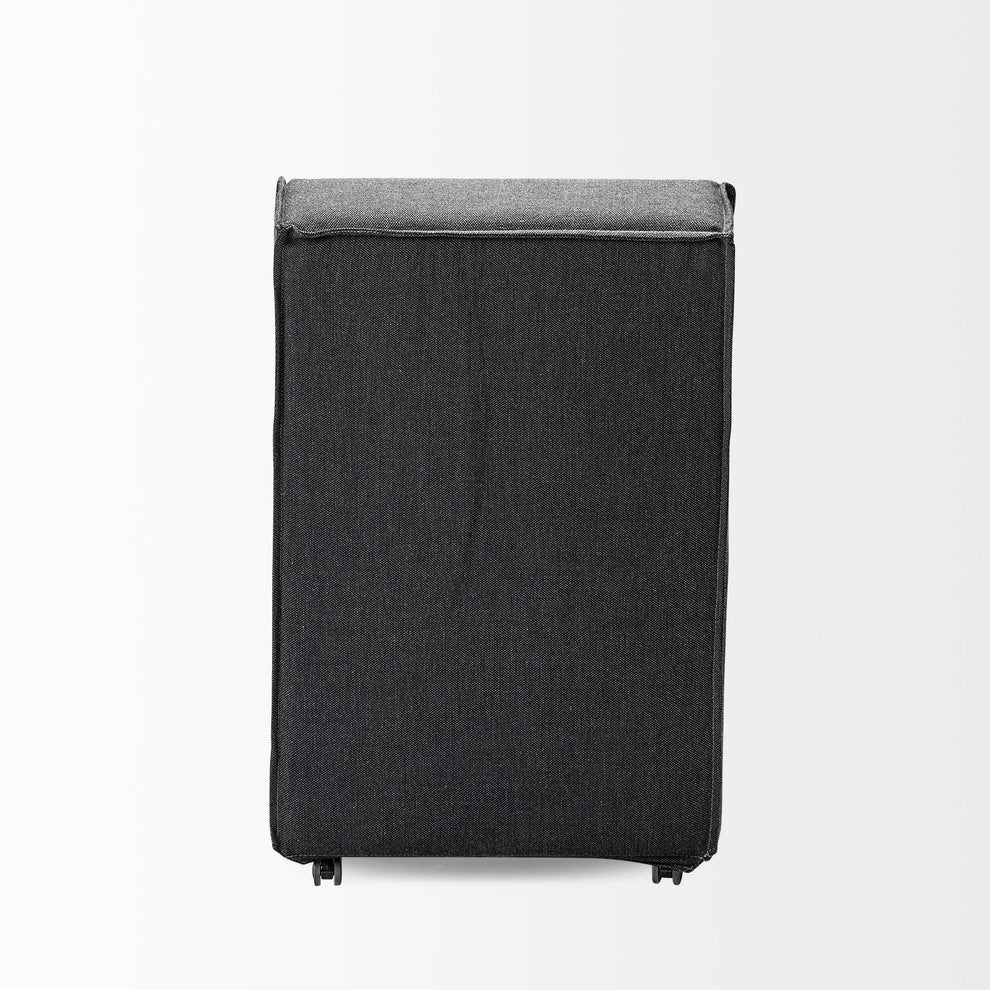 Fully Upholstered Grey Fabric Dining Chair On Casters By Homeroots | Dining Chairs | Modishstore - 5
