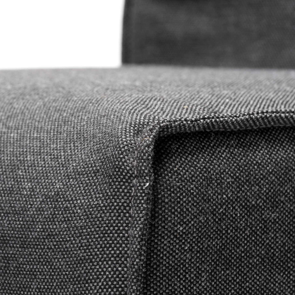 Fully Upholstered Grey Fabric Dining Chair On Casters By Homeroots | Dining Chairs | Modishstore - 7