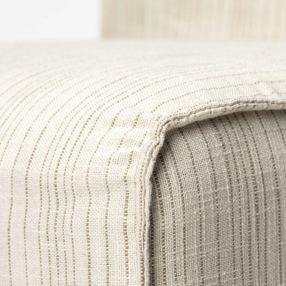 Fully Upholstered Cream Toned Fabric Dining Chair On Casters By Homeroots | Dining Chairs | Modishstore - 7
