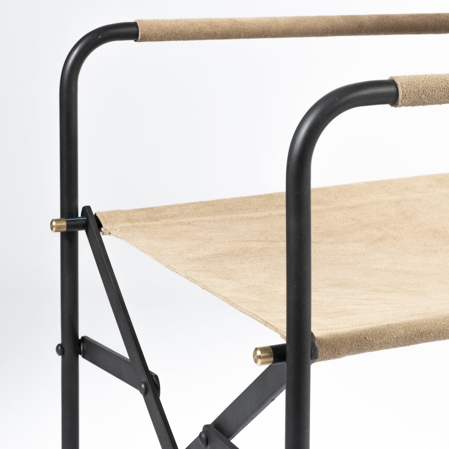 Tan Leather With Black Iron Frame Dining Chair By Homeroots | Dining Chairs | Modishstore - 8