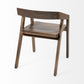 Brown Solid Wood Dining Chair By Homeroots | Dining Chairs | Modishstore - 5