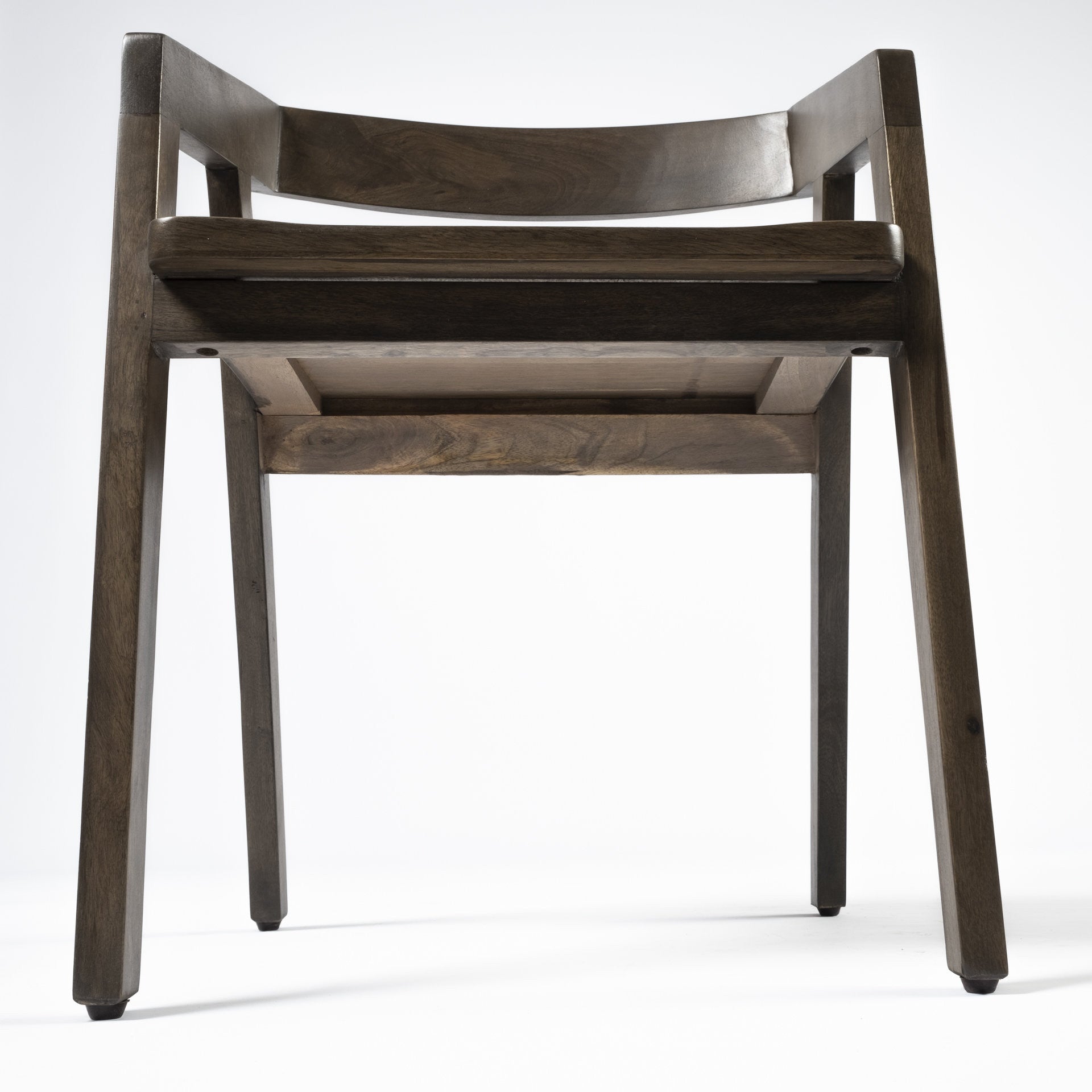 Brown Solid Wood Dining Chair By Homeroots | Dining Chairs | Modishstore - 6