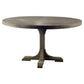 54' Circular Solid Wood Top With Pedestal Style Base Dining Table By Homeroots | Dining Tables | Modishstore
