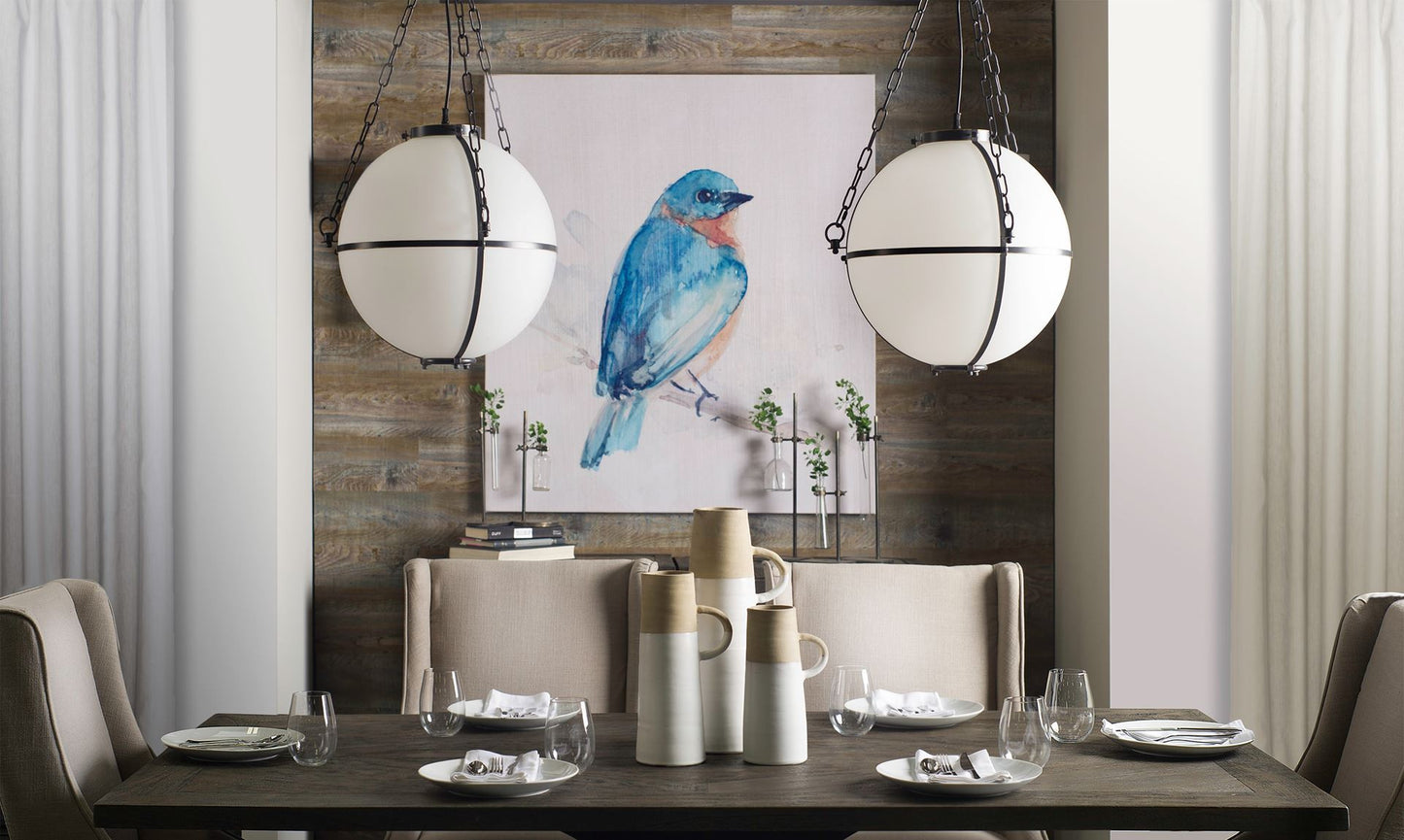 Rectangular Brown Solid Wood Top With Black Metal Base Dining Table By Homeroots - 380462 | Dining Tables | Modishstore