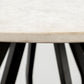 48' Round White Marble Top Black Base Dining Table By Homeroots | Dining Tables | Modishstore - 4